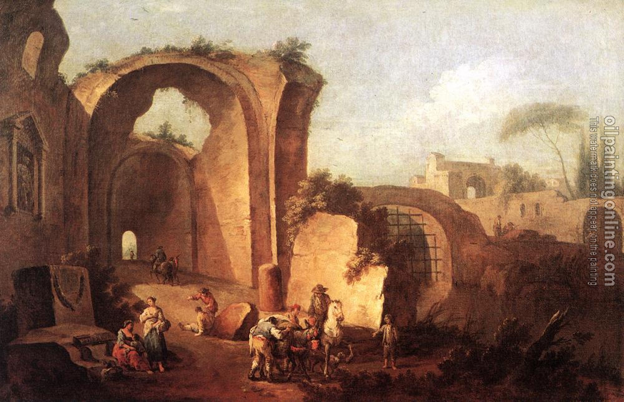 Zais, Giuseppe - Landscape with Ruins and Archway